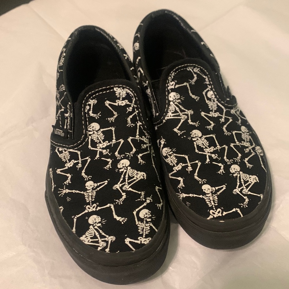 Kids-Vans sneakers dancing skeleton